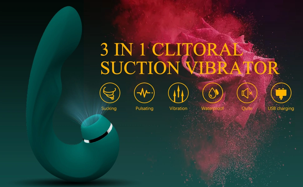 Purple Clitoris G-Spot Silicone Tongue Licking Suction Vibrators Multifunctional Unique 3-in-1 Dildo Erotic Sex Toy for Women