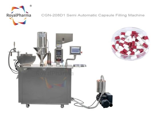 Riempitrice semiautomatica per capsule di gelatina dura da laboratorio farmaceutico (CGN-208D1)